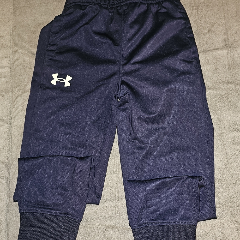 Under Armour Navy Boys' Jogger Sweatpants with White Logo